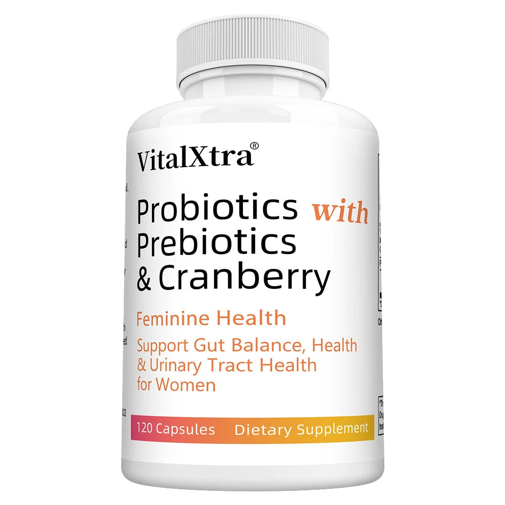 Women’s Probiotic -  Contains Prebiotic Cranberry, Improves Intestinal Health, Improves Digestion, and Relieves Bloating and Gas Healthy supplements