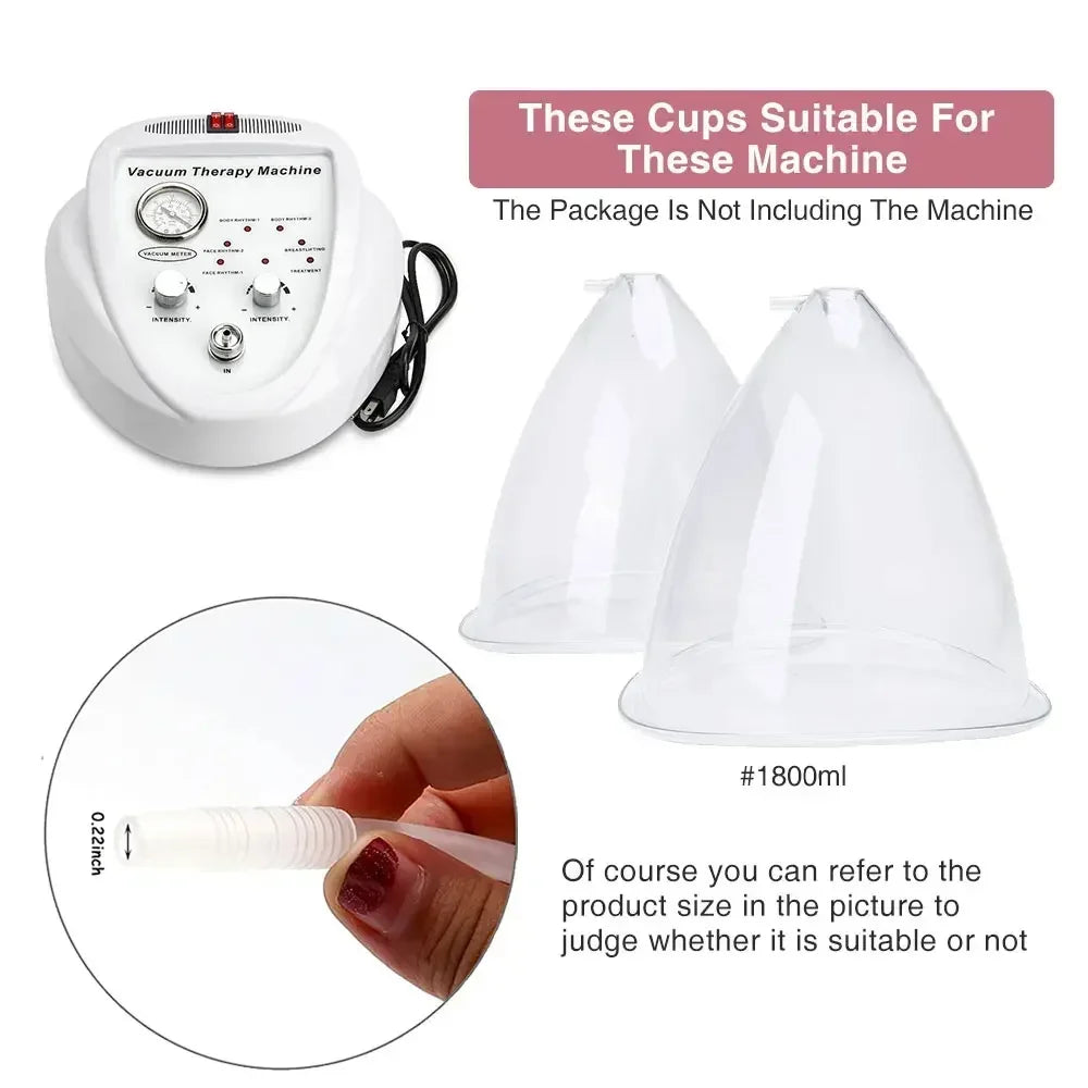 Butt Cup for Buttock  Enlargement Machine 16cm19cm 21cm 1200ml/1500ml/1800ml  Breast Enlargement Suction Hips Lifting Vacuum Cup Healthy supplements