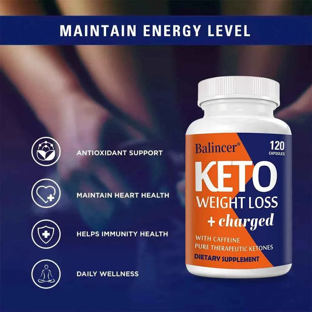 Keto Capsules - Weight Management Supplement, Boosts Metabolism, Supports Energy and Focus