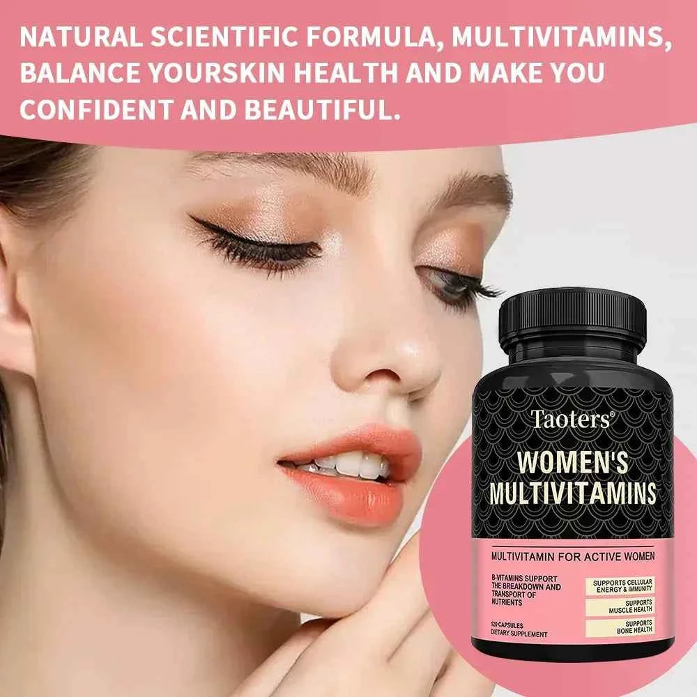 Multivitamin for Women-with Vitamin B12,A,D,C,Zinc,Magnesium & More for Complete Daily Support,Bioavailable Vitamins for Women