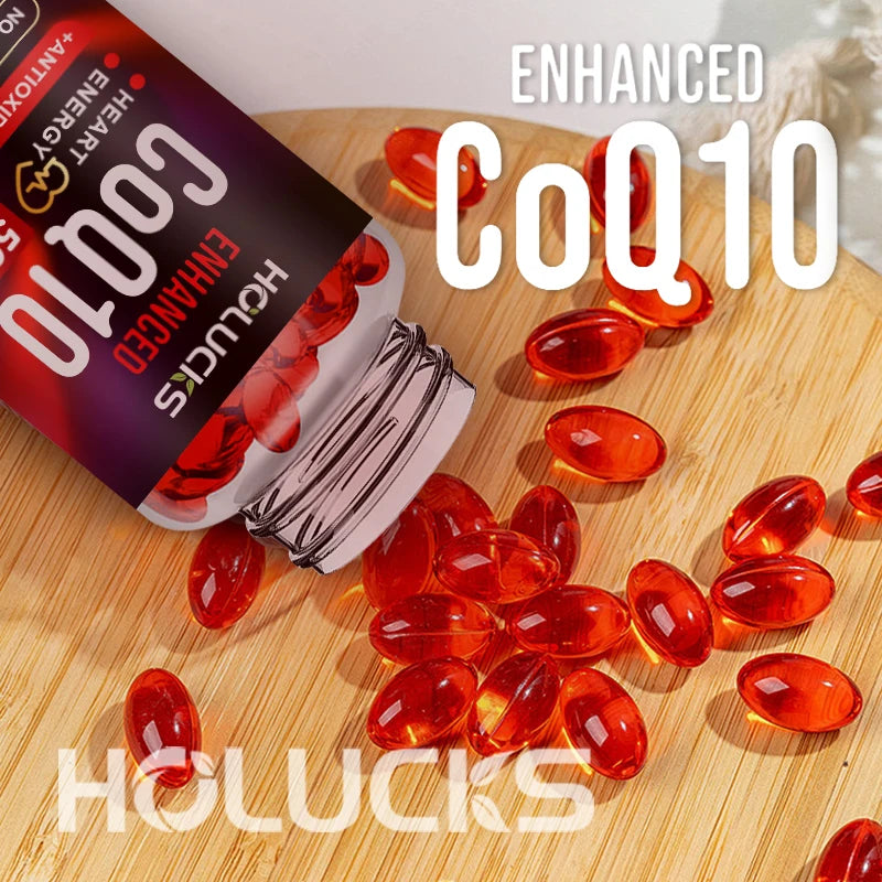 CoQ10 Supplement, Antioxidant for Cardiovascular & Heart Health, Immune Energy & Vitality Support, Super Absorption, Non-GMO Healthy supplements