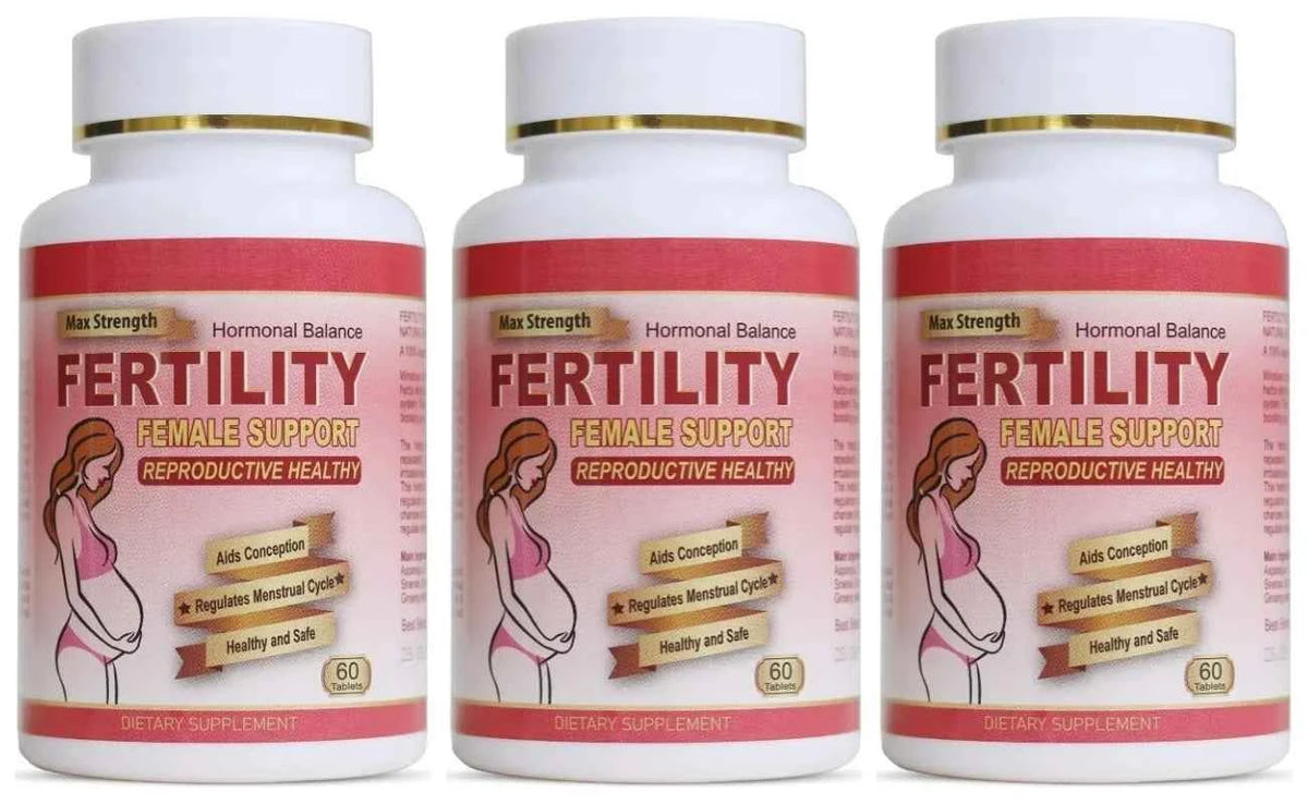 Female Fertility Vitamins for Women, Pre Pregnancy Prenatal Supplement for Prenatal Daily Routine, 60 Count Tablets