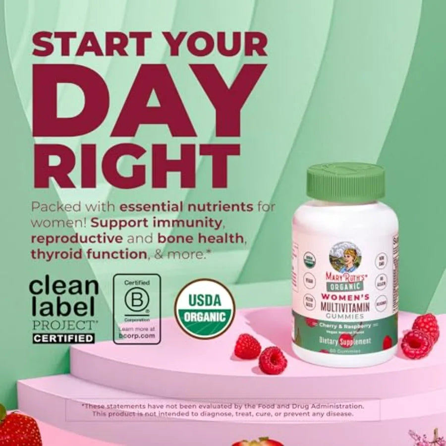 Multivitamin Gummies for Women Ages 14+ Immune Support Hair and Skin Health Reproductive Health Vitamin A C D E B6 B12 Biotin Z Healthy supplements