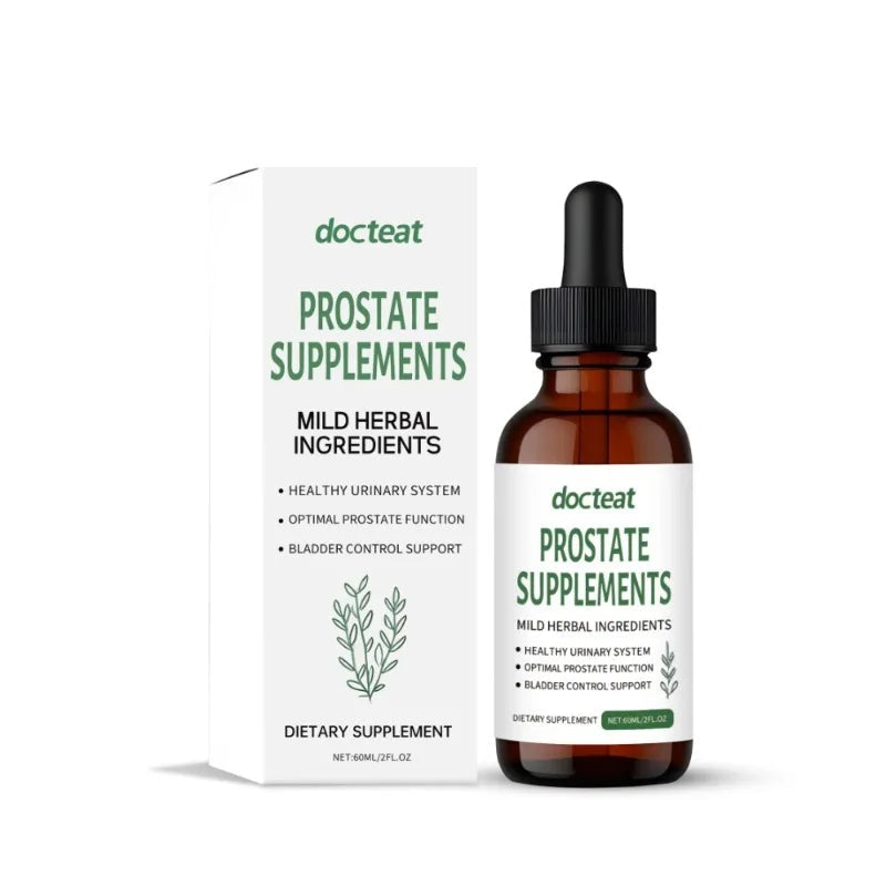 Docteat 60ml Saw Palmetto Drops Supplement Contain Mild Pumpkin Seed and Stinging Nettle Extract Support Urinary System Health Healthy supplements