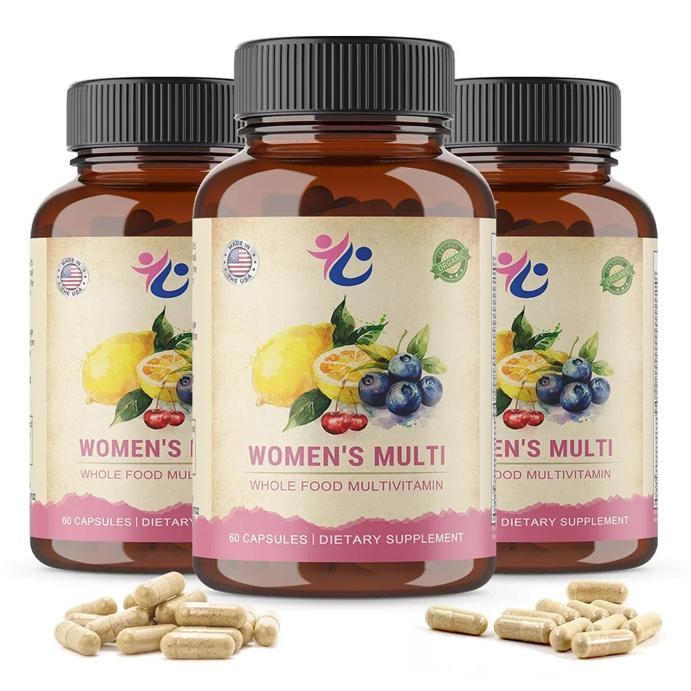 Women’s Multivitamin Capsules with Vitamin A C D E K & Full B Complex, Supports Immunity, Bone, Heart, Skin, Hair & Nails Health Healthy supplements