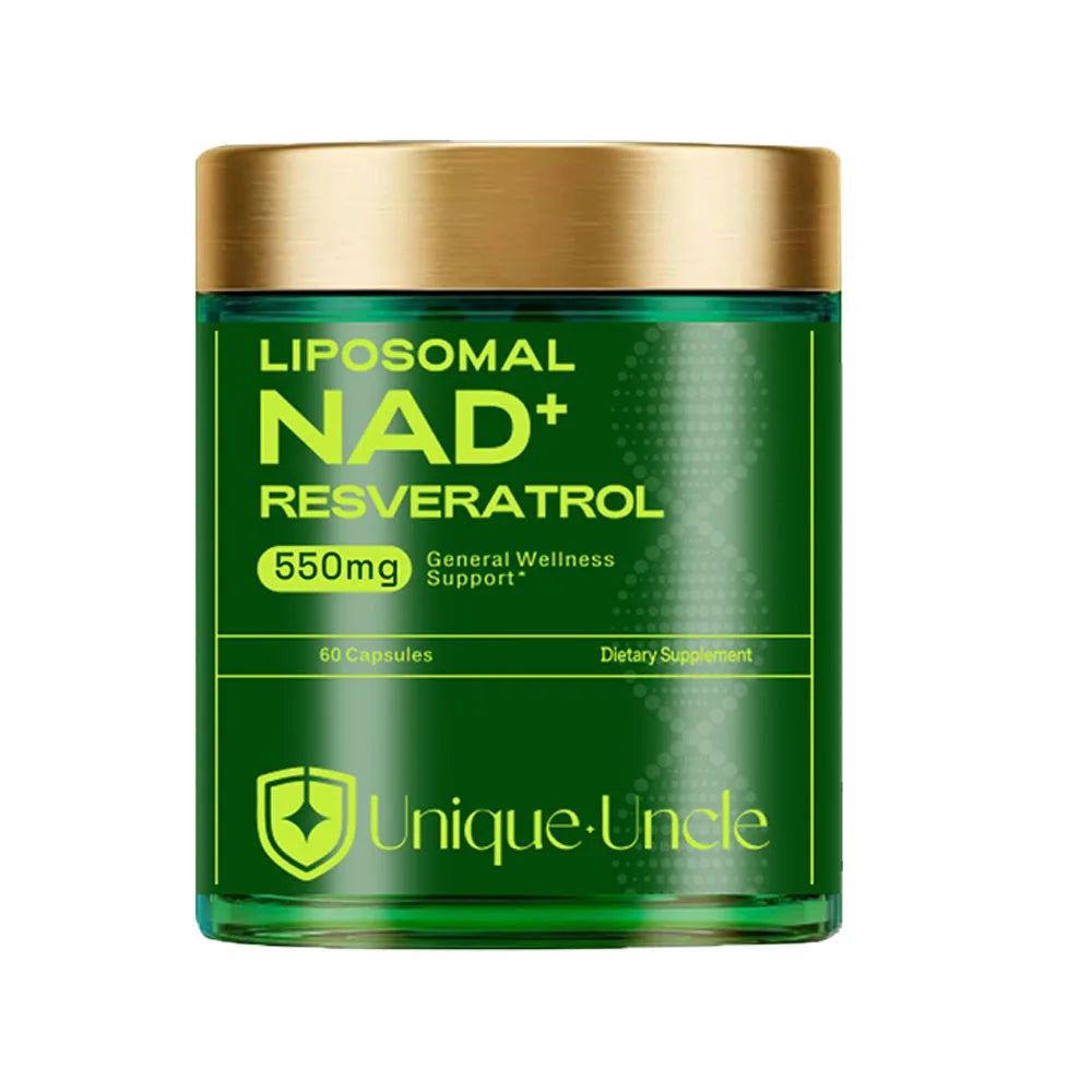 NAD Resveratrol Supplement for Women & Men. Support Cellular Healthy, Energy & Health Aging. NMN Supplement Alternative - 550mg Healthy supplements