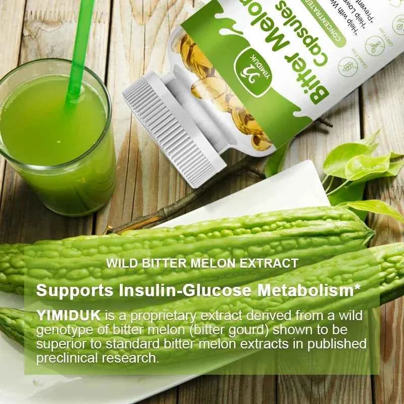 Buy 1 Get 1 Free! Bitter Melon Extract Supplement, for Natural Blood Sugar, Metabolism Booster & Weight Management Aid, Vegan