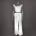 Summer Women Pajama Sleeveless Crop Top Sleepwear Set Wide Leg Pants Lace Trim Loungewear Set Breathable Lightweight Pajamas Healthy supplements