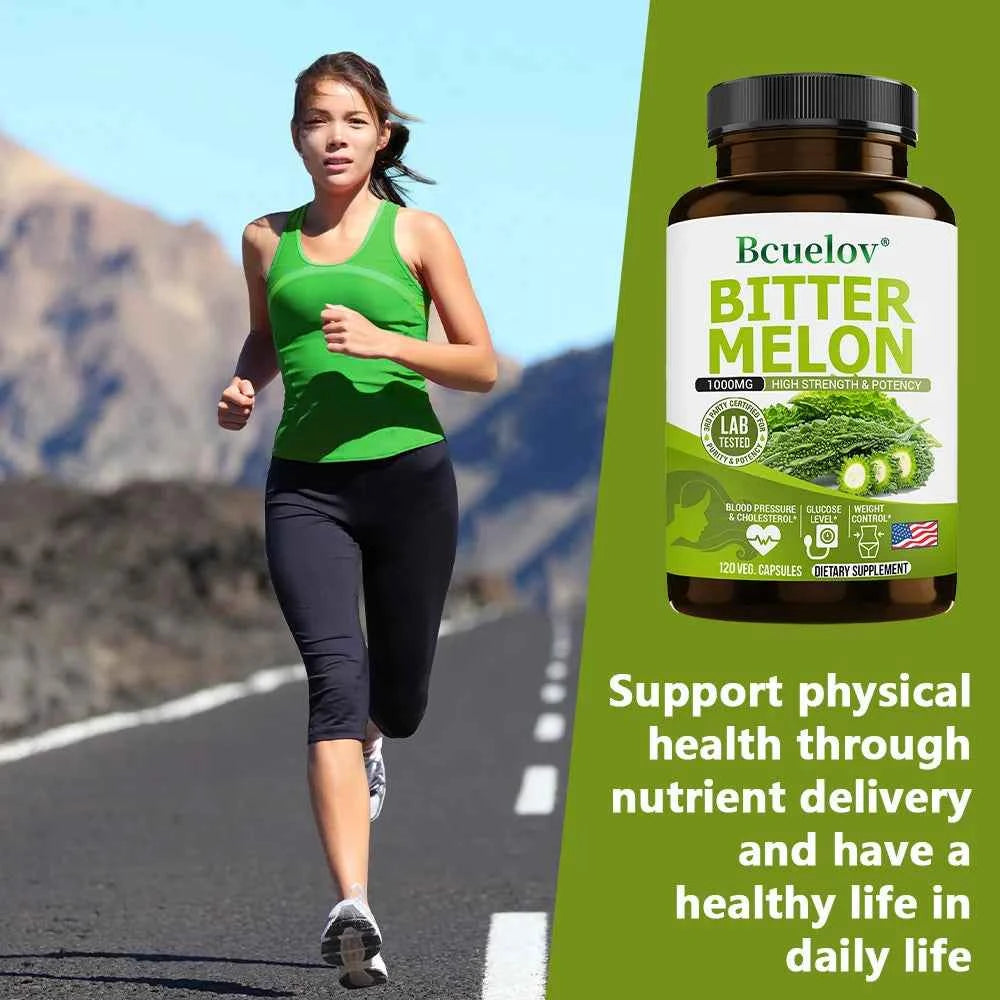 Natural Bitter Melon Capsules for Enhanced Blood Circulation and Wellness Support