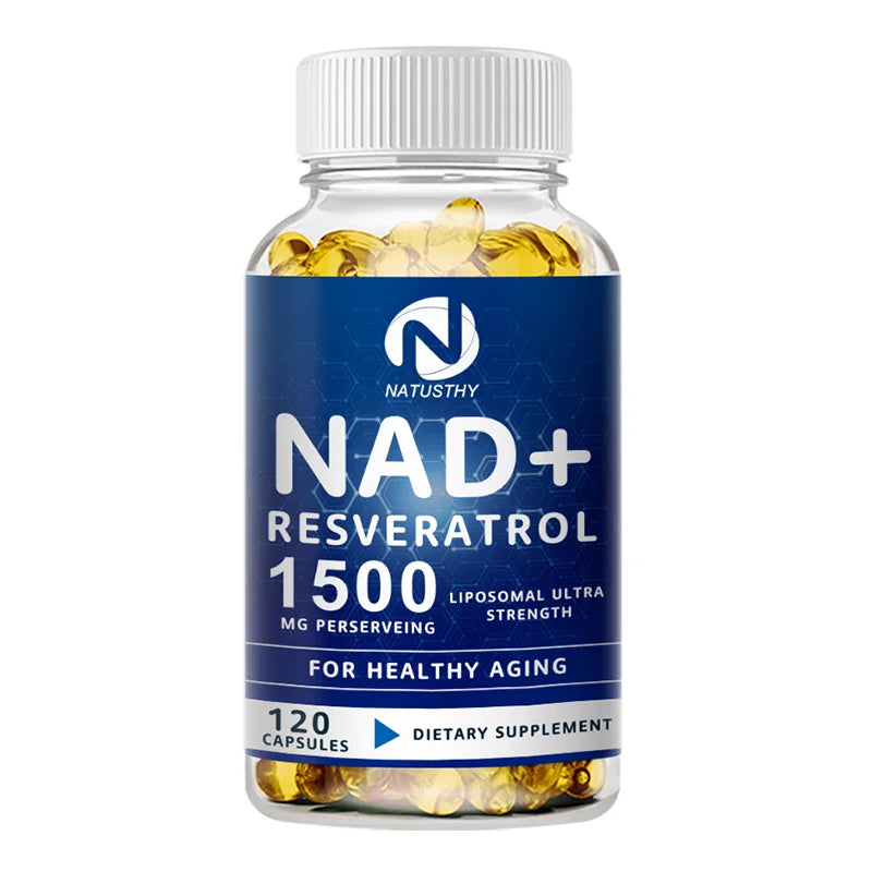 NAD Capsules Supplements - With Trans-Resveratrol, Natural Energy, Anti-aging & Cellular Health, Strengthens The Immune System Healthy supplements