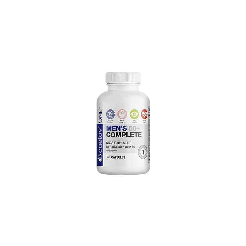 Men's Multivitamin for 50+ - High Potency Formula, for Brain, Eye & Heart Health, for Brain, Eye & Heart Health, 120 Capsules