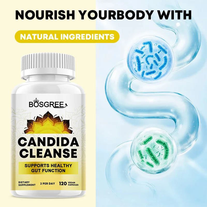 Candida Cleanse-Cleansing & Gut Health Supplement For Men & Women-Supports Metabolism,Energy,Gut Detoxification & Flora Balance Healthy supplements