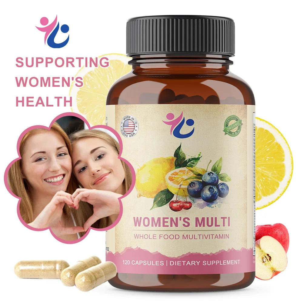 Women’s Multivitamin Capsules with Vitamin A C D E K & Full B Complex, Supports Immunity, Bone, Heart, Skin, Hair & Nails Health Healthy supplements