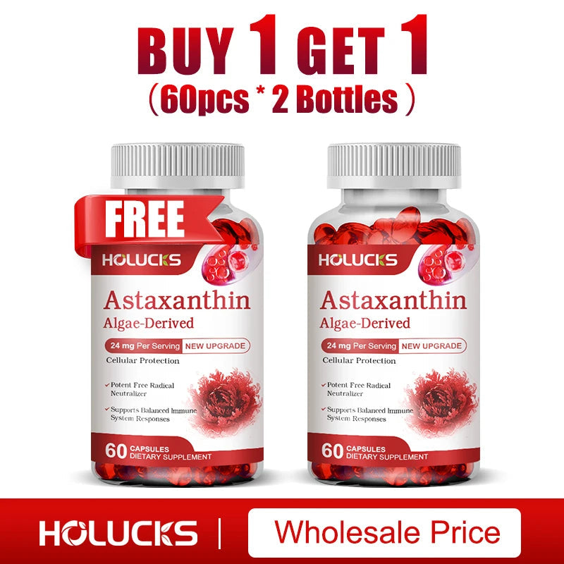 Astaxanthin 24mg Supplement, for Cardiovascular Health, Anti-aging,Support Eye,Skin,Joint, Heart & Immune Health, Antioxidant Healthy supplements