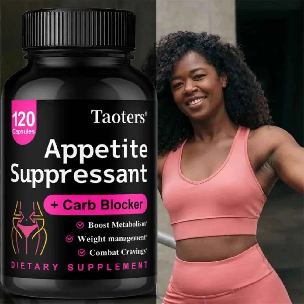 Appetite Suppressant - Helps Promotes Fullness, Supports Weight Management & Metabolism, Dietary Supplement, Non-GMO