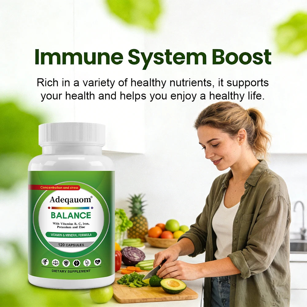 Iron Supplement Capsules - Increase Energy, Reduce Fatigue, Improve Immunity and Brain Health, Non-GMO Healthy supplements