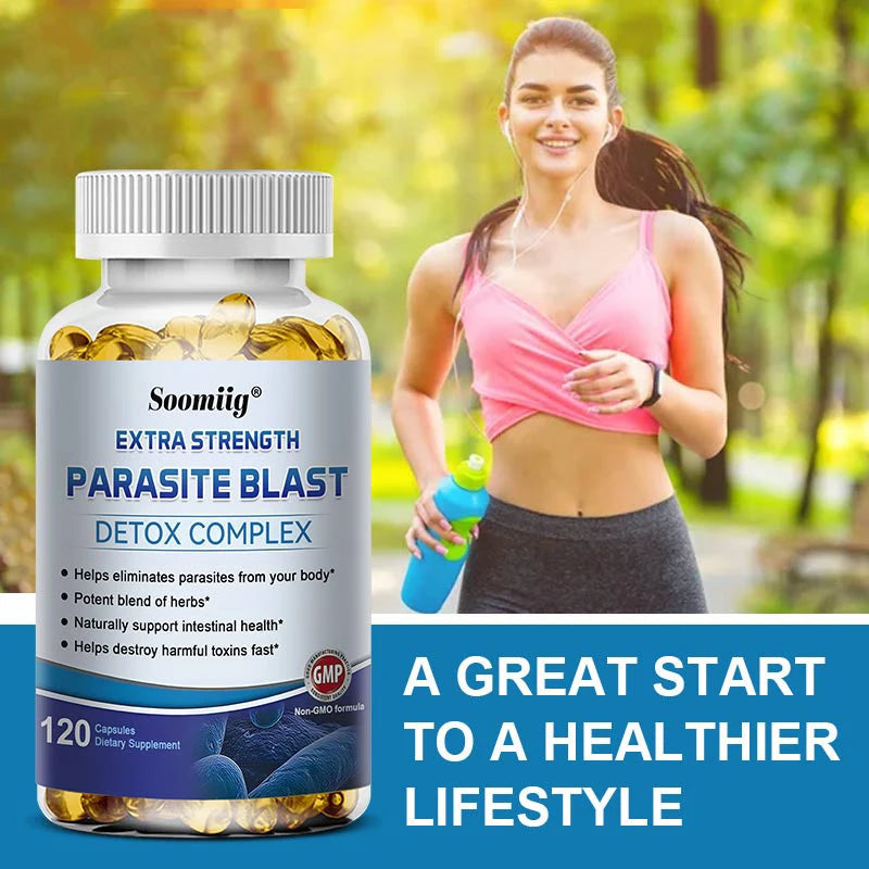Parasite Detox - Gut Health Supplements - Gut Health - Boosts Immune System -Supports Cleansing and Detoxification, 120 Capsules Healthy supplements