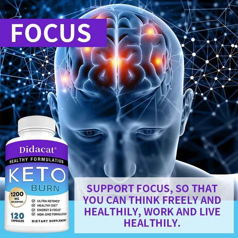 High Strength Ketone Supplement Capsules for Women and Men Loss Weight Management Detox Burning Fat Promate Digestion