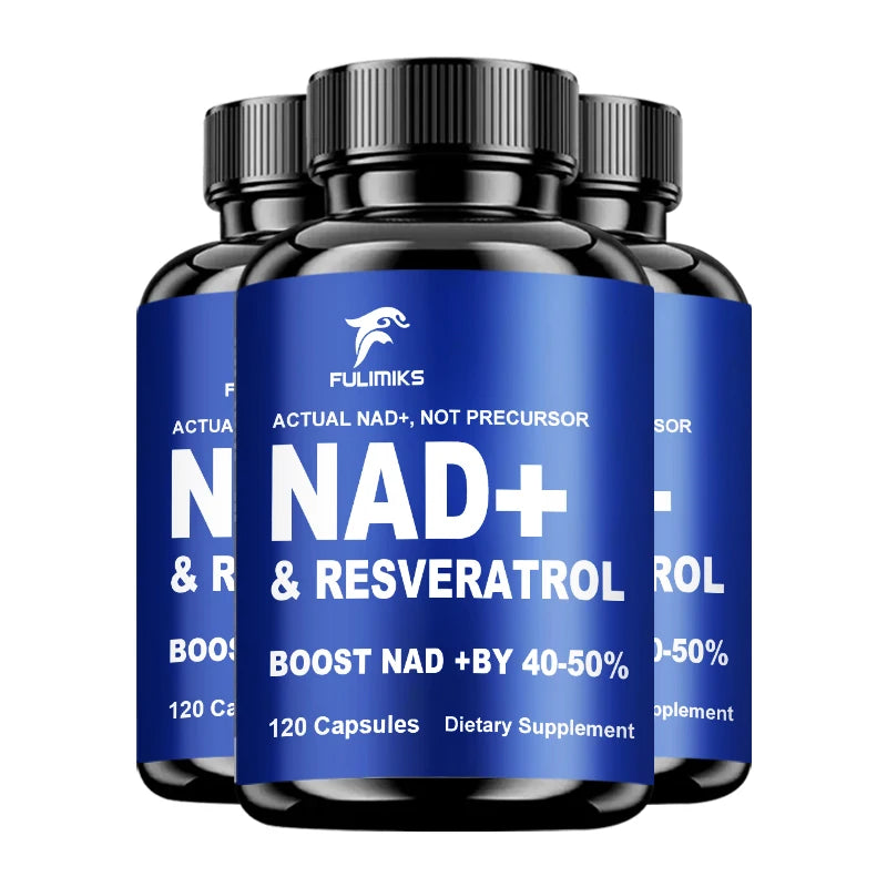 Premium NAD+ Supplement, with Pure NAD+ & Trans-Resveratrol,Vitamin, Support Cellular, Skin, Hair & Nail Health, Immune, sleep Healthy supplements