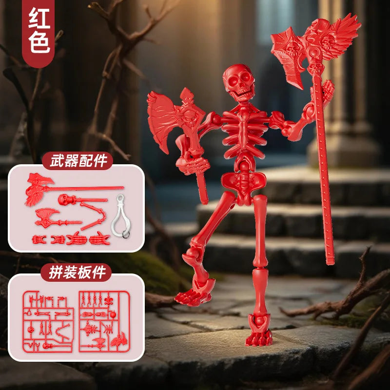 3D Skeleton Model Assembly Toy Multi Joint Mobile Skull and Bone Puppet Decoration Action Figures Anime Gifts Games Toys Healthy supplements