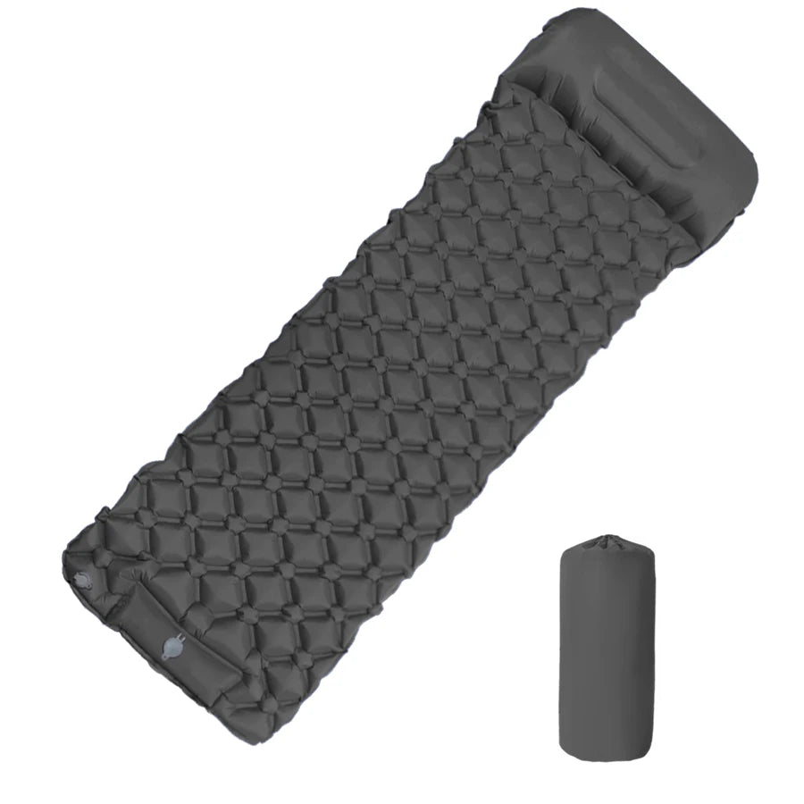 190*60cm Outdoor Camping Inflatable Mattress Sleeping Pad With Pillows Ultralight Air Mat Built In Inflator Pump Hiking RV Healthy supplements