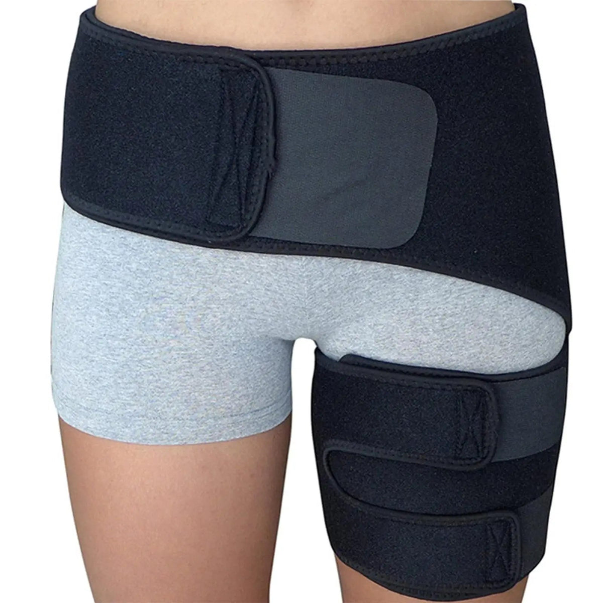 Groin Hip Brace Thigh Support Compression Wrap Belt Adjustable Sport Protect for Hamstring Muscles Joints Bodybuilding Women Men Healthy supplements