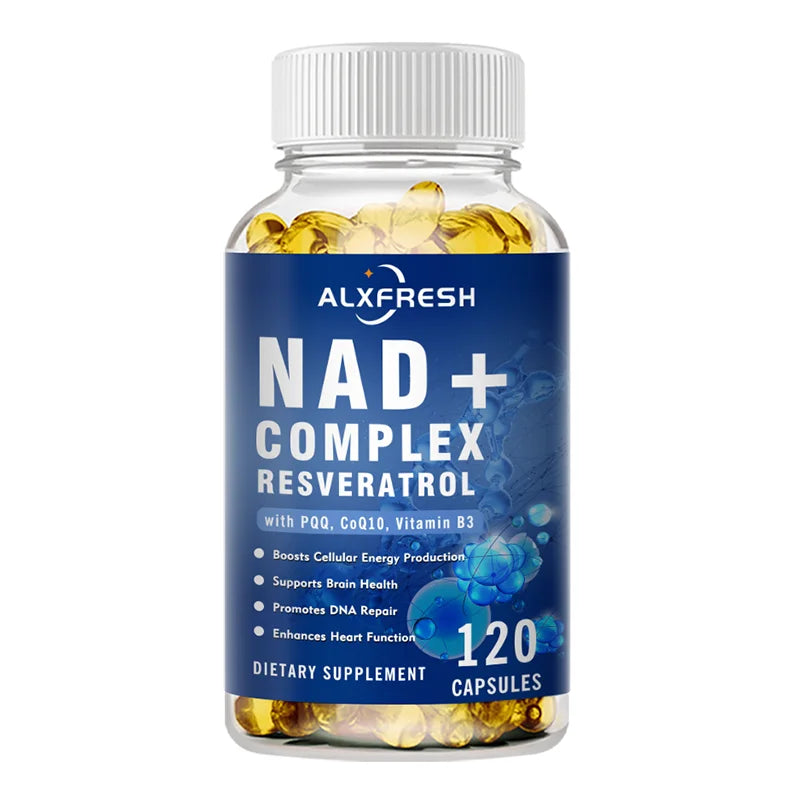 NAD Supplement Extra Strength for Women & Men, Resveratrol, PQQ, CoQ10 & Vitamin B3 – Energy Antioxidant,Cell Health Support Healthy supplements