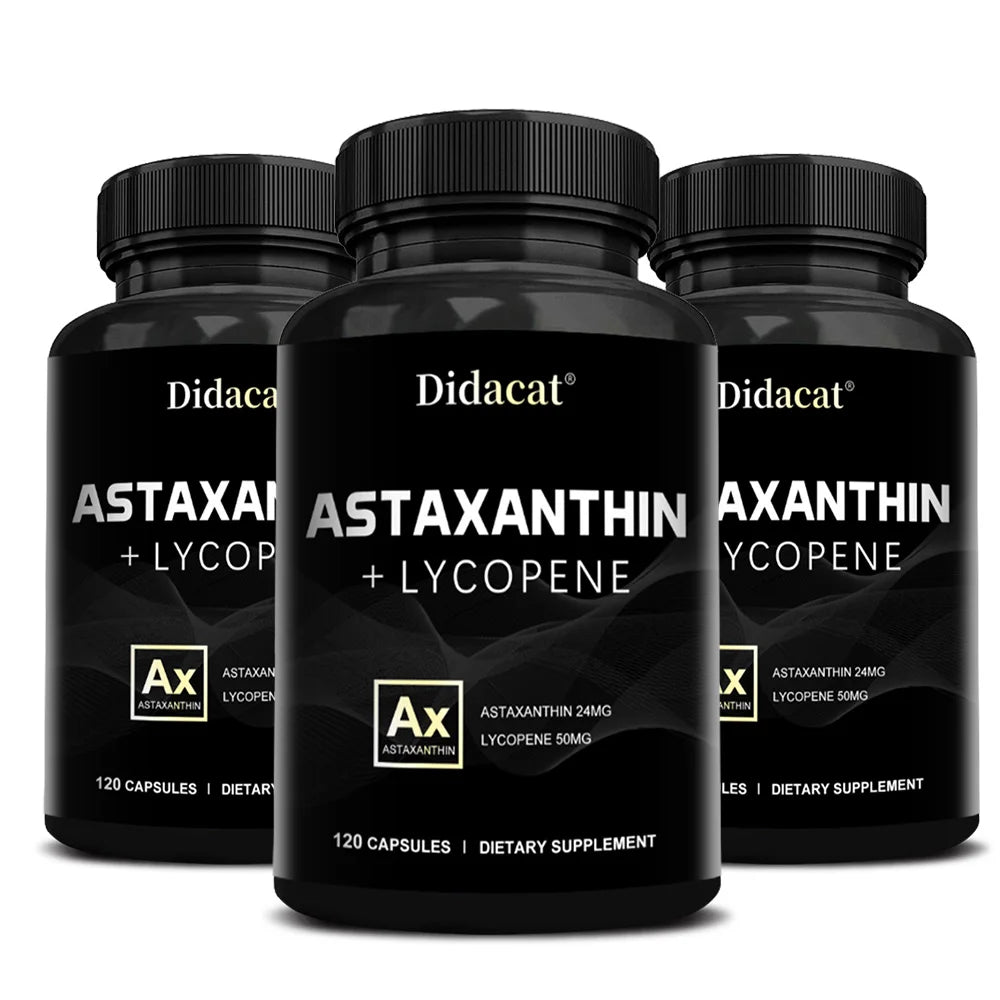 Astaxanthin Supplement for Men and Women | From Haematococcus Pluvialis Microalgae for Eye & Skin Health Support Healthy supplements