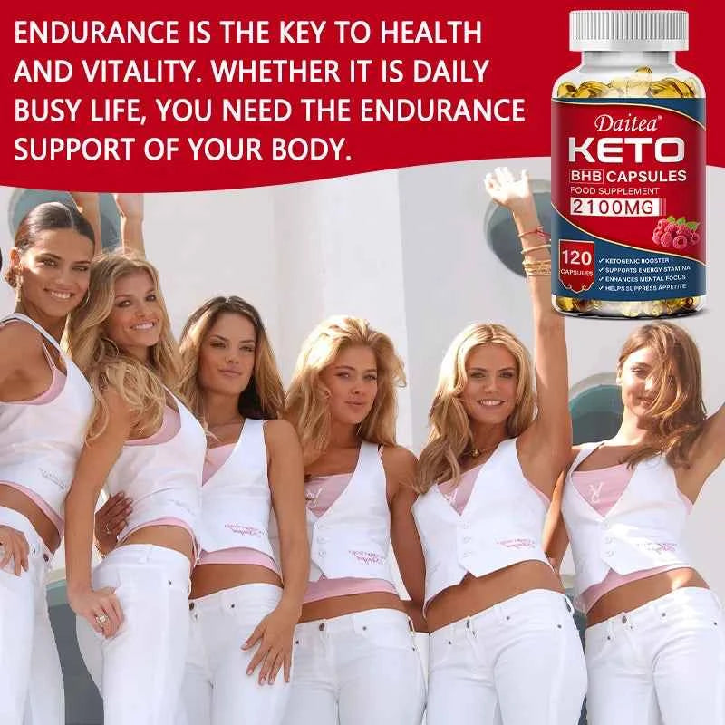 Keto BHB Capsules - Supports Weight Management, Energy, Concentration, Promoting Metabolism, Ketogenic Diet Ketone Supplement