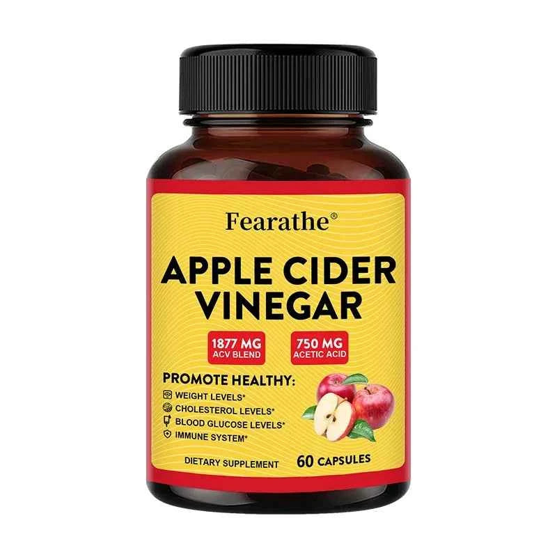 Apple Cider Vinegar - Vitamin D3 & Zinc,Immune & Weight Management Support,Healthy Supplement Non-GMO