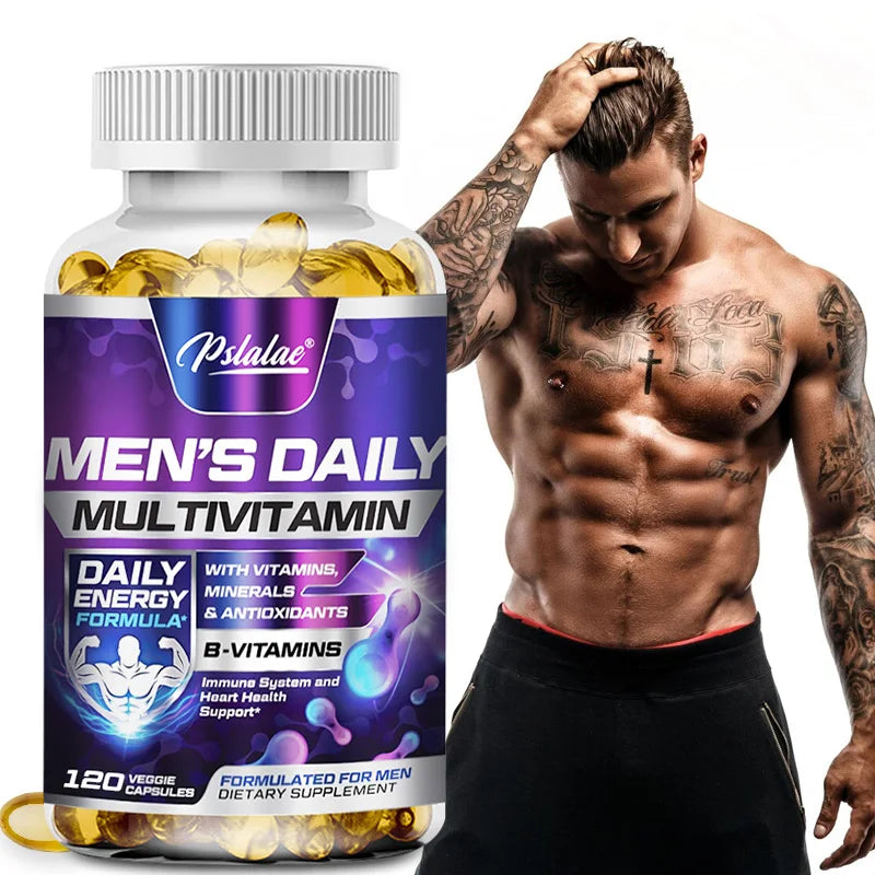 Men's Daily Multivitamin Supplement - Provides Cognitive Brain Health, Energy and Stamina, and Muscle Mass Healthy supplements