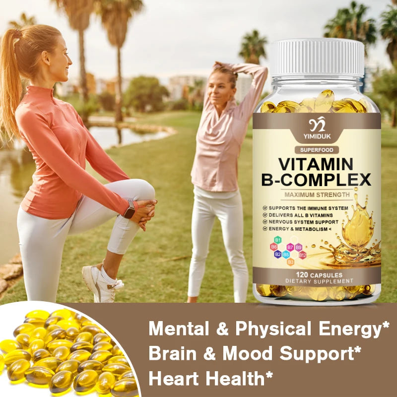 Vitamin B Complex Supplement, Supports Immune System, Nervous Health, Energy Production & Metabolic Balance for Men & Women Healthy supplements