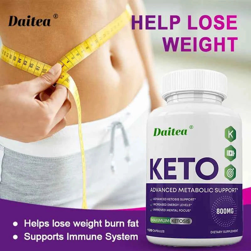Keto Capsules 800mg - Weight Management, Burn Belly, Detoxification, Digestion, Immunity,Dietary Supplement