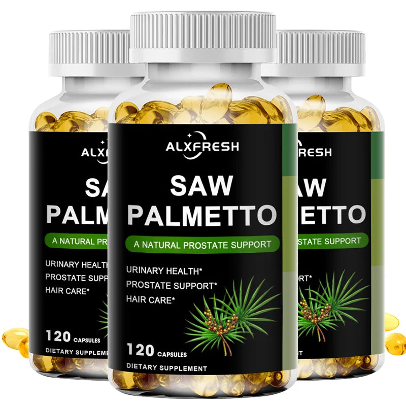Saw Palmetto Capsules High Potency for Prostate, Urinary Tract ,Bladder Hair Health Supplement Healthy supplements