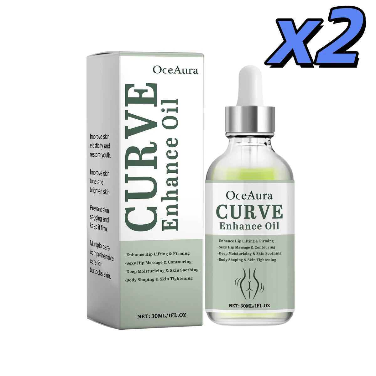 Hip Firm Enlarge Essence Oil Plump Sexy High Buttock Big Ass Moisturize Soft Improve Sag Flat Enhance Hip Elasticity Essence Oil Healthy supplements