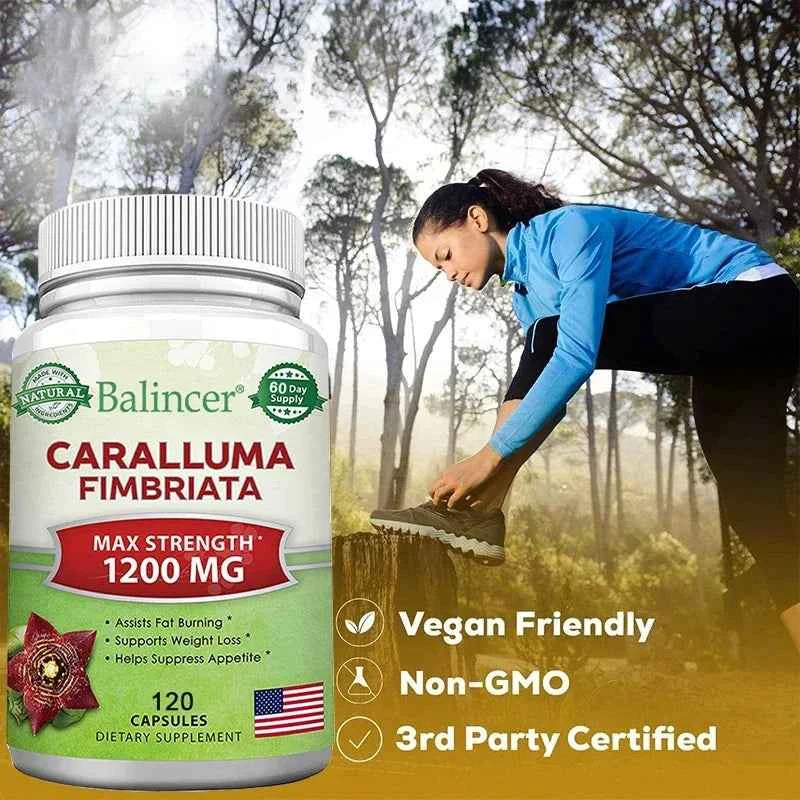 Caralluma Fimbriata - Maximum Strength Weight Management Supplement, Appetite Suppressant, Metabolism Booster - 120 Capsules