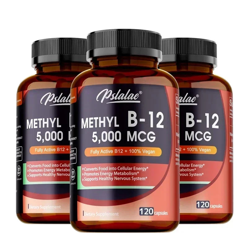 Vitamin B12 5000 Mcg - Supports Energy Levels, Mind, Nervous System - Blood Cell Production, Fatigue Relief, Heart Health Healthy supplements