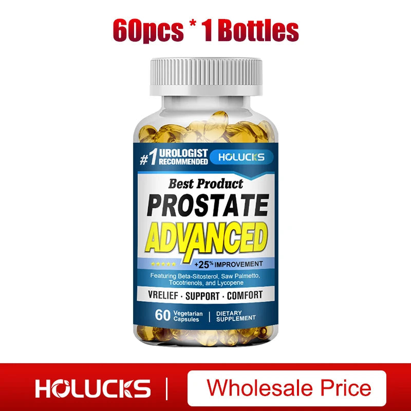 Prostate Advanced Supplement, Support Hair Health, Bladder Health, Reduce Nighttime Urination & Improve Daily Comfort for Men Healthy supplements