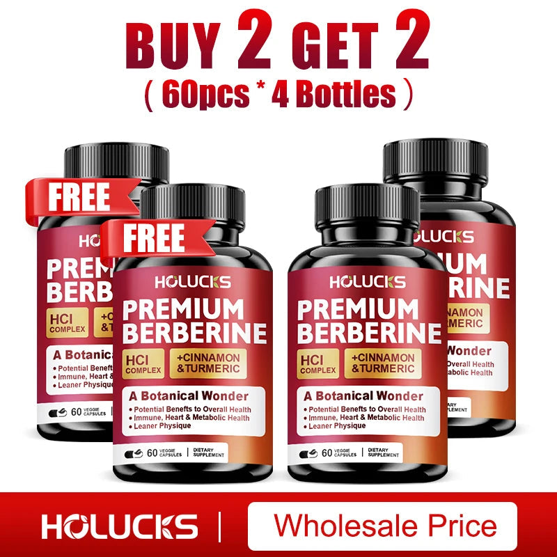Berberine Supplements, with Cinnamon & Turmeric, Support Metabolic Health, Immune Balance & Wellness  for Daily Life Healthy supplements