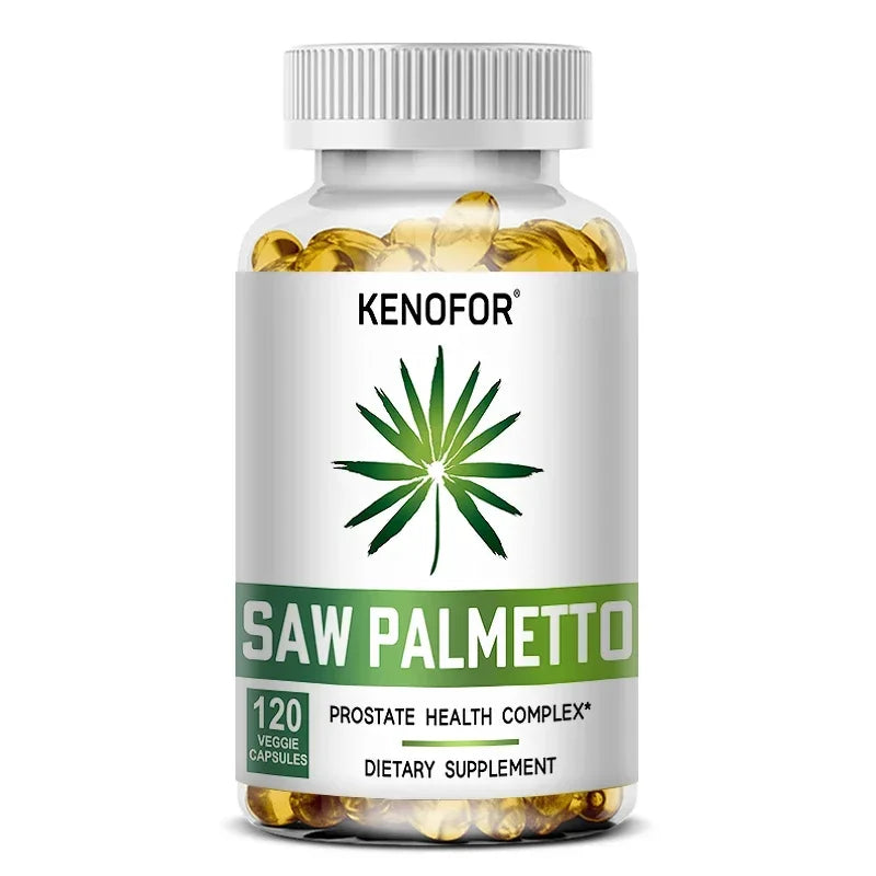 Saw Palmetto Extract Capsules Prostate Health Supplement Hair Growth for Mens Help Normal Urination Frequency Healthy supplements