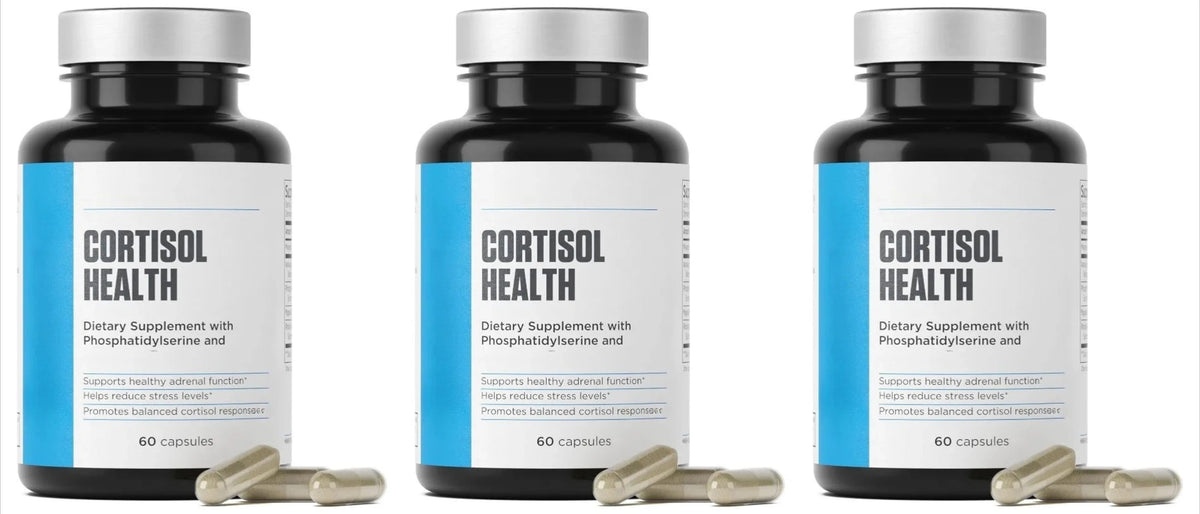 60 Capsules Cortisol Health Supplement with Phosphatidylserine & Magnesium Non-GMO Daily Adult Men Women Calm Sleep Support Healthy supplements