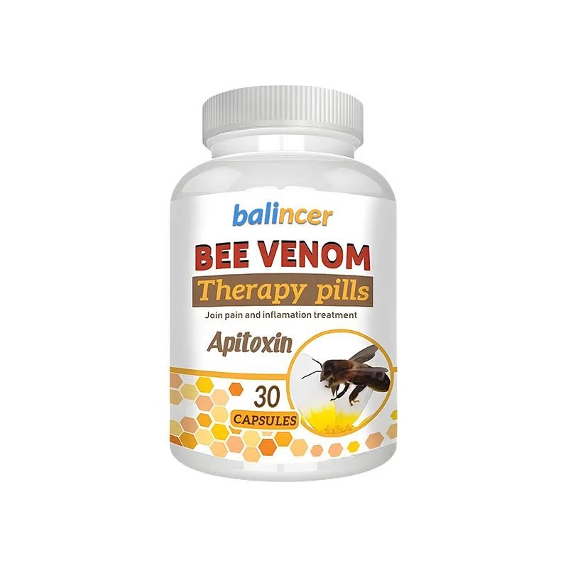 Premium Bee Venom Extract Capsules, Immune Boosting, Antioxidant, Joint and Bone Supplement, Non-GMO, 120 Capsules Healthy supplements