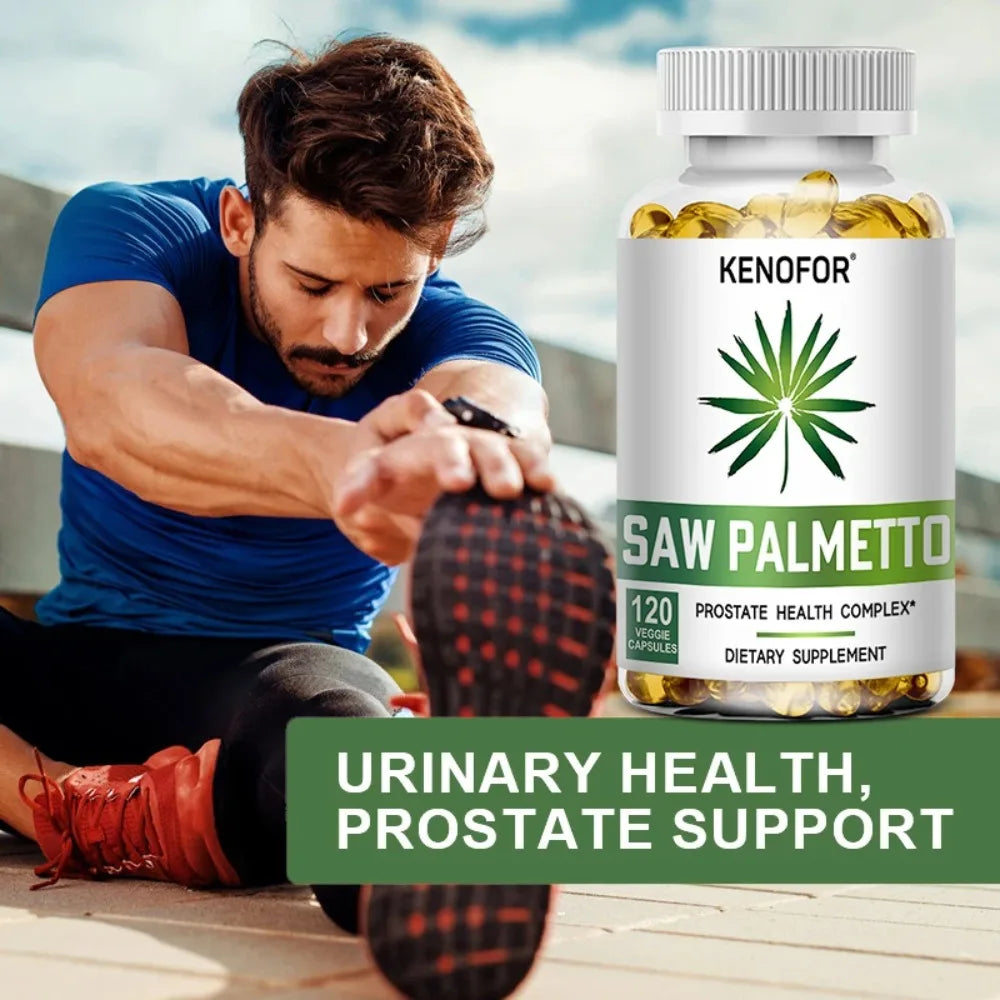 Saw Palmetto Extract Capsules Prostate Health Supplement Hair Growth for Mens Help Normal Urination Frequency Healthy supplements