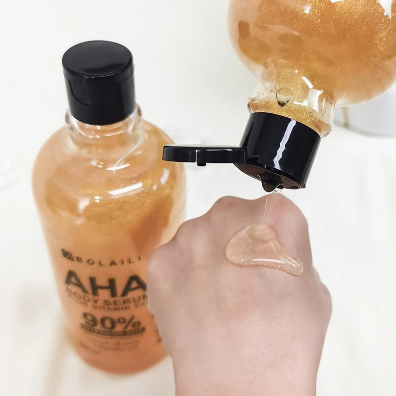 ALPHA Hydroxy Acids 24K Gold Face Body Serum Vitamin C&E Essence Firming Moisturizing Spots Remover Whitening Skin Care 500ml Healthy supplements