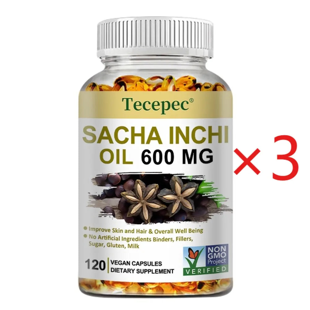 Sacha Inchi Oil Supplement - Promotes Brain and Joint Health, Helps Lower Cholesterol, Antioxidants, support Immune System Healthy supplements