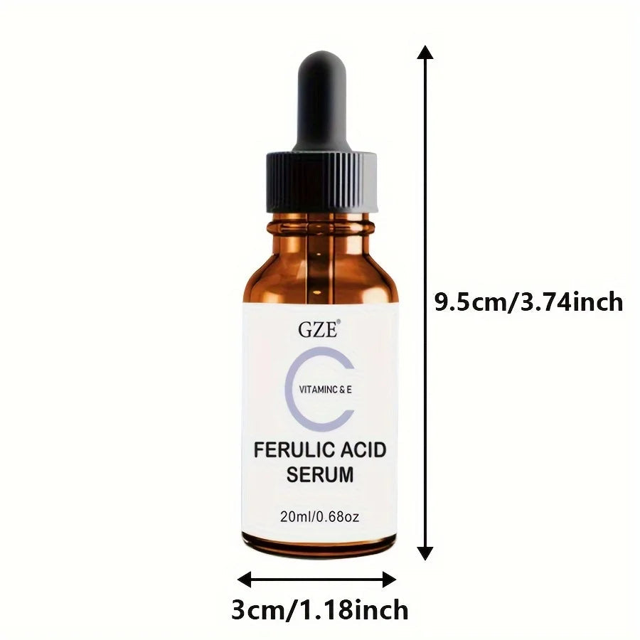 GZE Ferulic Facial Serum with Vitamin C, Vitamin E, & Absorbic Acid - Make you looks Younger, Skin Brightening Face Essence Healthy supplements