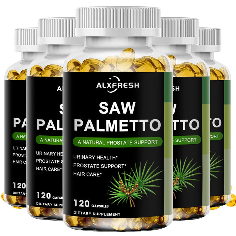 Saw Palmetto Capsules High Potency for Prostate, Urinary Tract ,Bladder Hair Health Supplement Healthy supplements