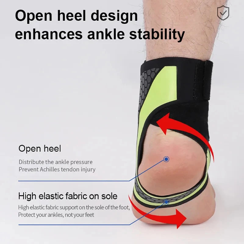 1Pc Thin Breathable Ankle Support Brace Pressurized Fixation Sports Ankle Protector Prevent Sprain Tendon Joint Injury Cover Healthy supplements