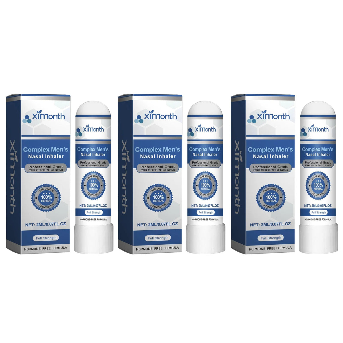 Complex Men's Nasal Inhaler Herbal Hormone-Free Professional Grade Fast-Acting Full Strength Daily Nasal Care Stick For Men Healthy supplements