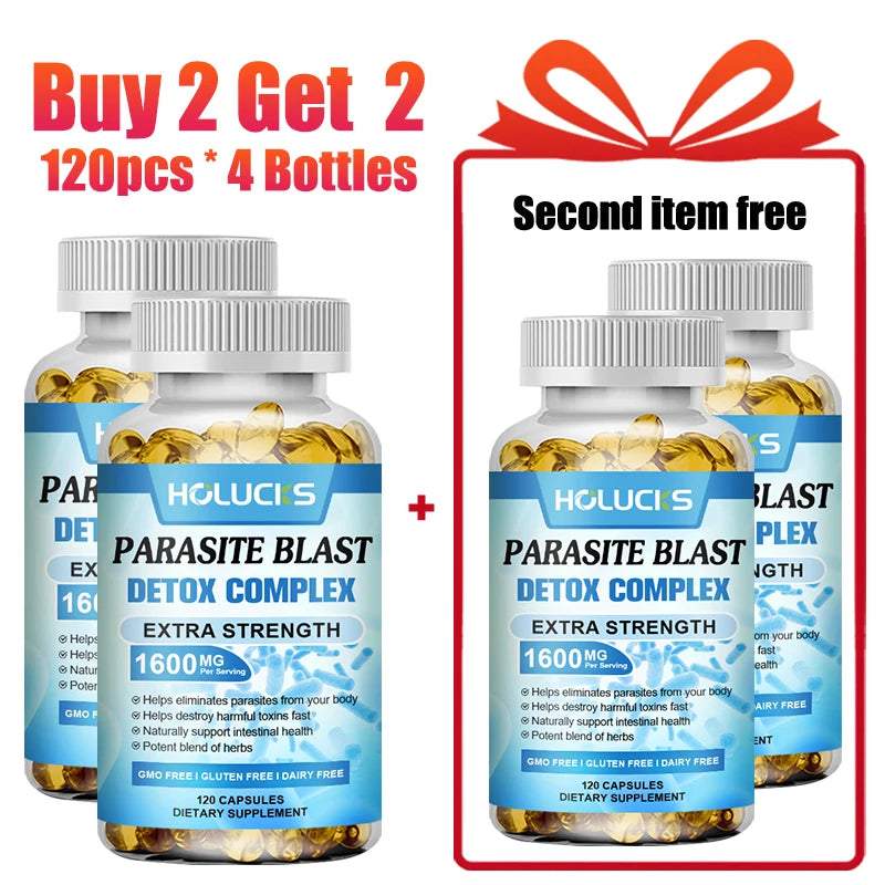 Extra Strength Parasite Cleanse Supplement, Natural Herbal Blend, Support Intestinal Health & Full Body Detox for Men & Women Healthy supplements